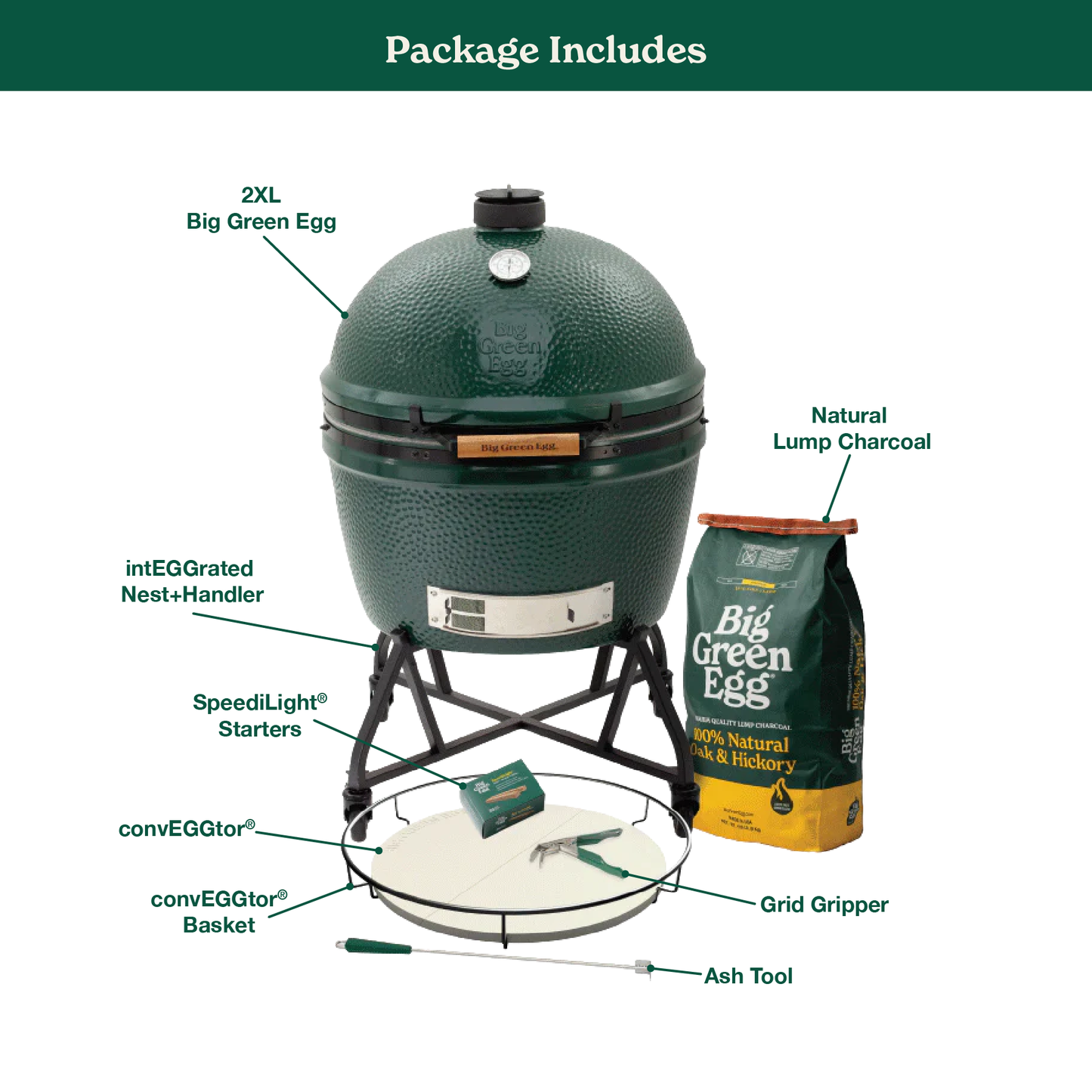 2XL The Green Egg in an intEGGrated Nest+Handler Package