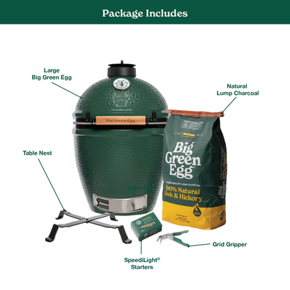 Large The Green Egg Built-in Package for contractors and custom kitchens
