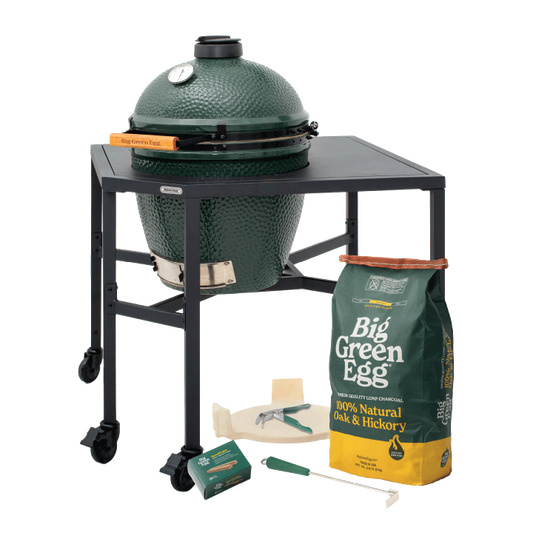 Large Green Egg in a Corner Modular Package