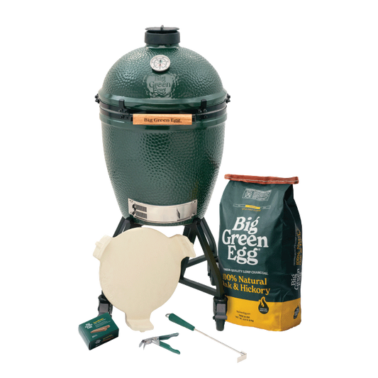 Large Green Egg in an intEGGrated Nest+Handler Package
