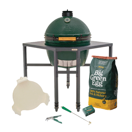 XL Green Egg in a Corner Modular Package