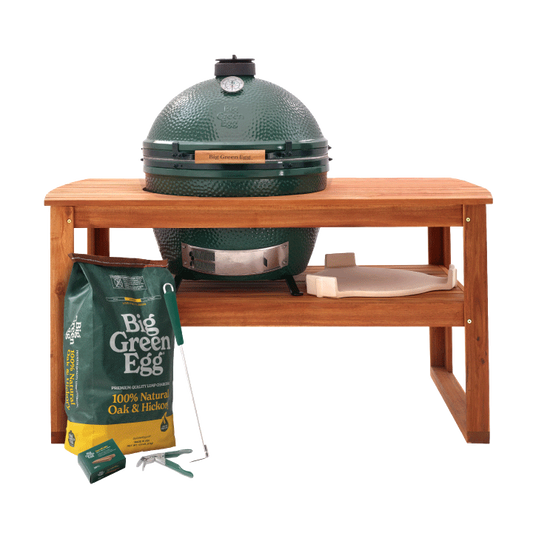 XL Green Egg in Acacia Table Package