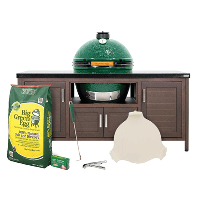 XL The Green Egg in 69-inch Modern Farmhouse Table Package